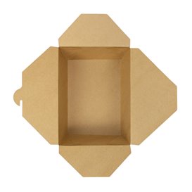 Paper Take-out Container "American" Natural 21,7x21,7x6cm 2910ml (140 Units) 
