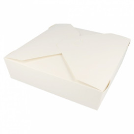 Paper Take-out Container "American" White 21,7x21,7x6cm 2910ml (35 Units) 