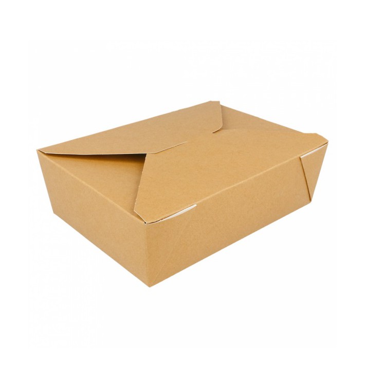 Paper Take-out Container "American" Natural 19,7x14x6,4cm 1980ml (50 Units) 