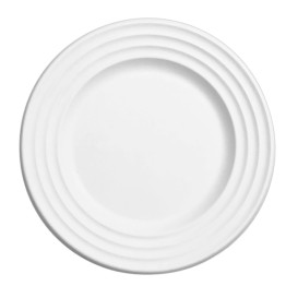 Sugarcane Plate Premium Wave White Ø18cm (50 Units) 