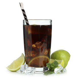 Paper Straw Straight Spoon Black Wrapped White Sleeve Ø0,8cm 21cm (5000 Units)