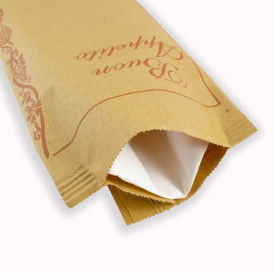 Paper Cutlery Envelopes with Napkin "Buon Appetito" (125 Units)