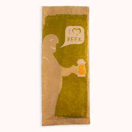 Paper Cutlery Envelopes with Napkin "I Love Beer" (1000 Units)