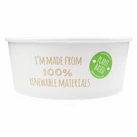 Paper Salad Bowl White Medium size 775ml (45 Units)