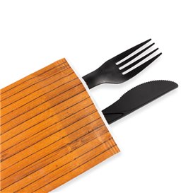 Paper Cutlery Envelopes with Napkin "Bamboo" (1000 Units)