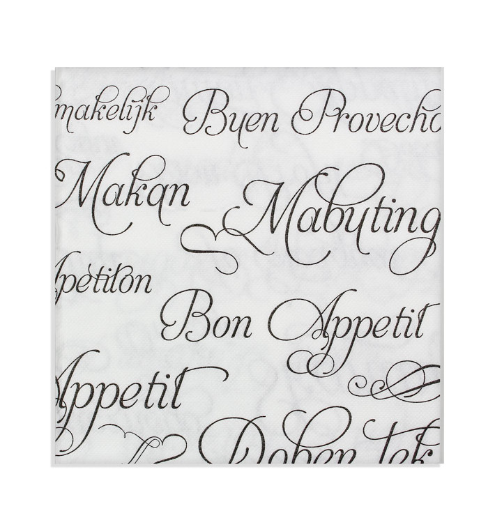 Paper Napkin Double Point "Buen Provecho" 40x40cm (600 Units) Paper Napkin Double Point "Buen Provecho" 40x40cm (600 Units)