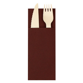 Pocket Fold Paper Napkins Brown 30x40cm (1200 Units)