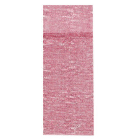 Pocket Fold Paper Napkins Cow Boys Burgundy 30x40cm (30 Units) 