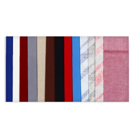 Pocket Fold Paper Napkins Cow Boys Burgundy 30x40cm (30 Units) 
