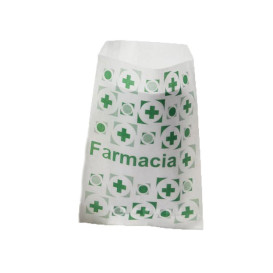 Paper Bag Pharmacy White 14+7x24cm (250 Units) 