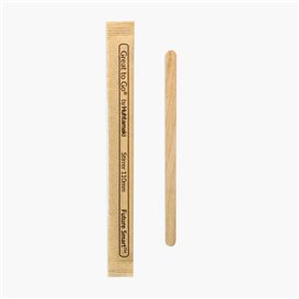 Wooden Coffee Stirrer Wrapped 11cm (1000 Units) 