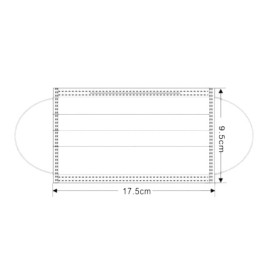 Disposable Surgical Mask Triple Layer Type IIR Blue (50 Units)