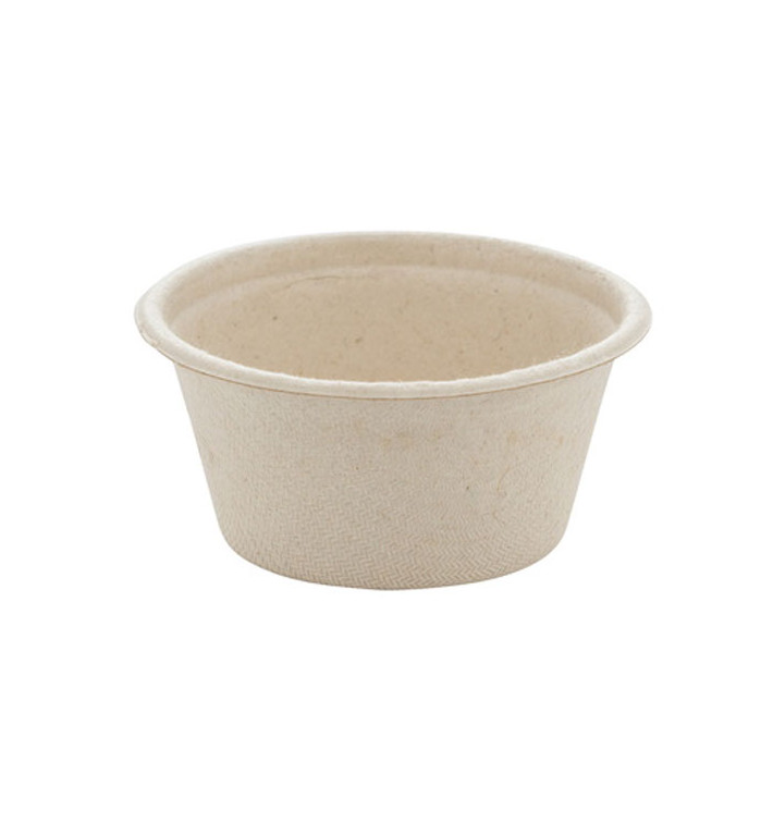 Sugarcane Container Natural Ø6,0cm 60ml (100 Units) Sugarcane Container Natural Ø6,0cm 60ml (100 Units)