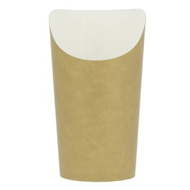 Paper Container Kraft Effect Anti-Grease Large Cup (55 Units)