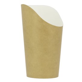 Paper Container Kraft Effect Anti-Grease Large Cup (1320 Units)