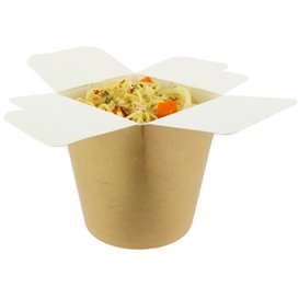Paper Take-Out Container 100% ECO Kraft 16Oz/480ml (50 Units)