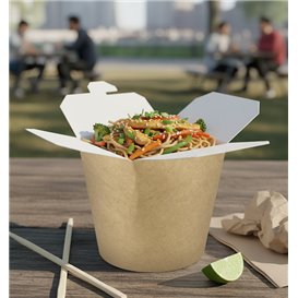 Paper Take-Out Container 100% ECO Kraft 16Oz/480ml (500 Units)