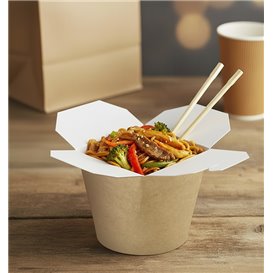 Paper Take-Out Container 100% ECO Kraft 26Oz/780ml (500 Units)