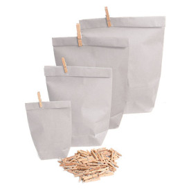 Paper Bag with Hexagonal Base White 14x19cm (1000 Units)