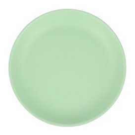 Reusable Plate Durable PP Mineral Green Ø21cm (54 Units)