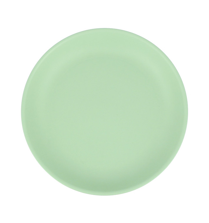 Reusable Plate Durable PP Mineral Green Ø21cm (6 Units) Reusable Plate Durable PP Mineral Green Ø21cm (6 Units)