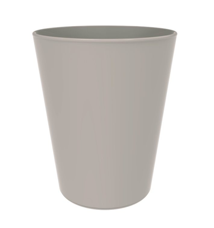 Reusable Cup Durable PP Mineral Grey 330ml (6 Units)