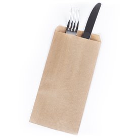 Paper Cutlery Envelopes Kraft Laid 11x24cm (1000 Units)