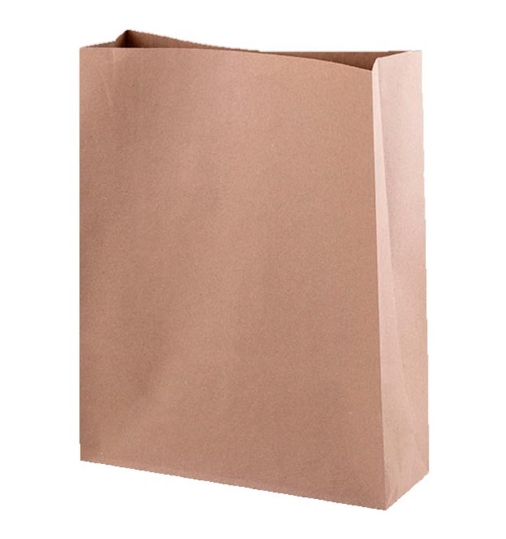 Paper Bag without Handle Kraft 26+9x31cm (250 Units)