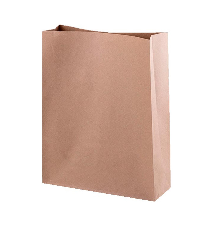 Paper Bag without Handle Kraft 26+9x31cm (250 Units)