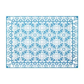 Paper Placemats 30x40cm "Alhambra" Turquoise 50g/m² (1000 Units)