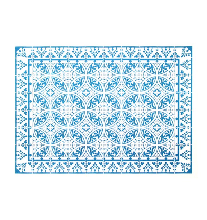 Paper Placemats 30x40cm "Alhambra" Turquoise 50g/m² (1000 Units)