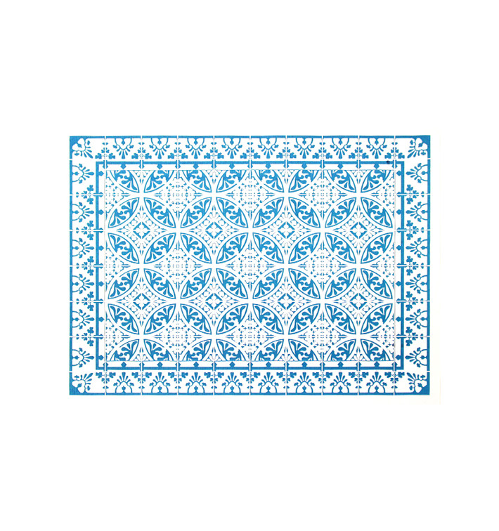 Paper Placemats 30x40cm "Alhambra" Turquoise 50g/m² (1000 Units)