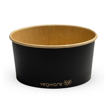 Tarrina de cartón negra Ø15 cm