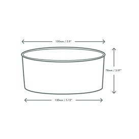 Paperboard Menu Box Kraft 20x15x7cm (200 Units)