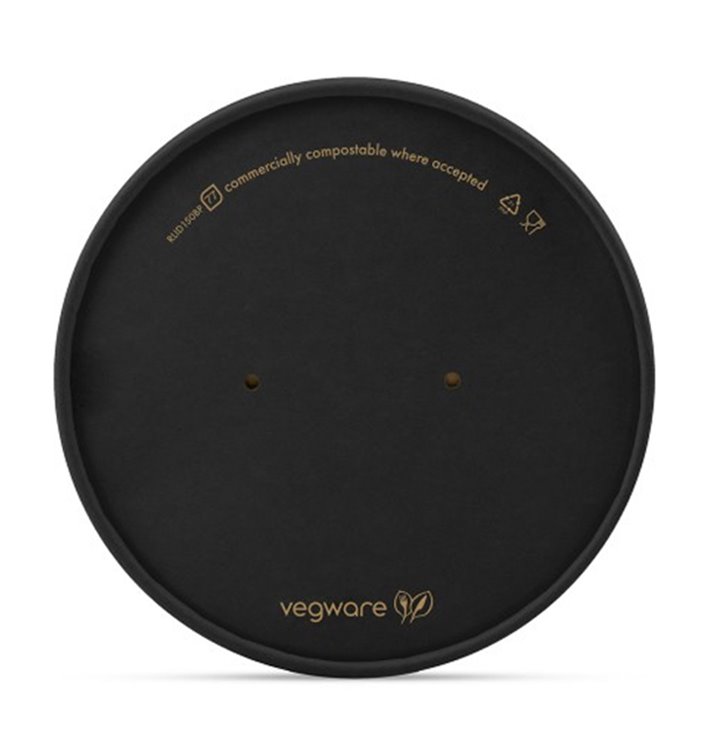 Tapa redonda para envase de cartón Ø15 cm