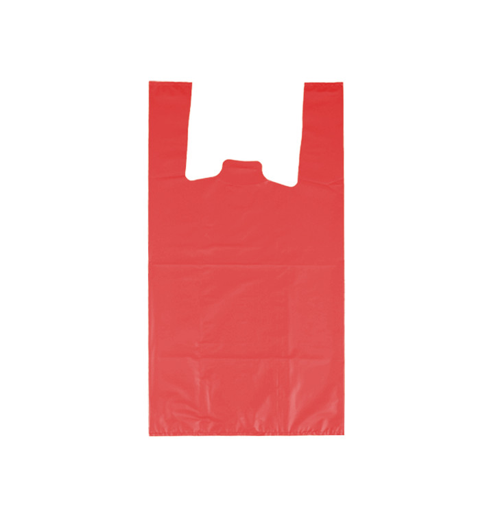 Plastic T-Shirt Bag 70% Recycled “Colors” Red 42x53cm 50µm (1.000 Units) Plastic T-Shirt Bag 70% Recycled “Colors” Red 42x53cm 50µm (1.000 Units)