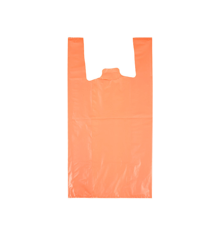 Plastic T-Shirt Bag 70% Recycled “Colors” Orange 42x53cm 50µm (1.000 Units) Plastic T-Shirt Bag 70% Recycled “Colors” Orange 42x53cm 50µm (1.000 Units)