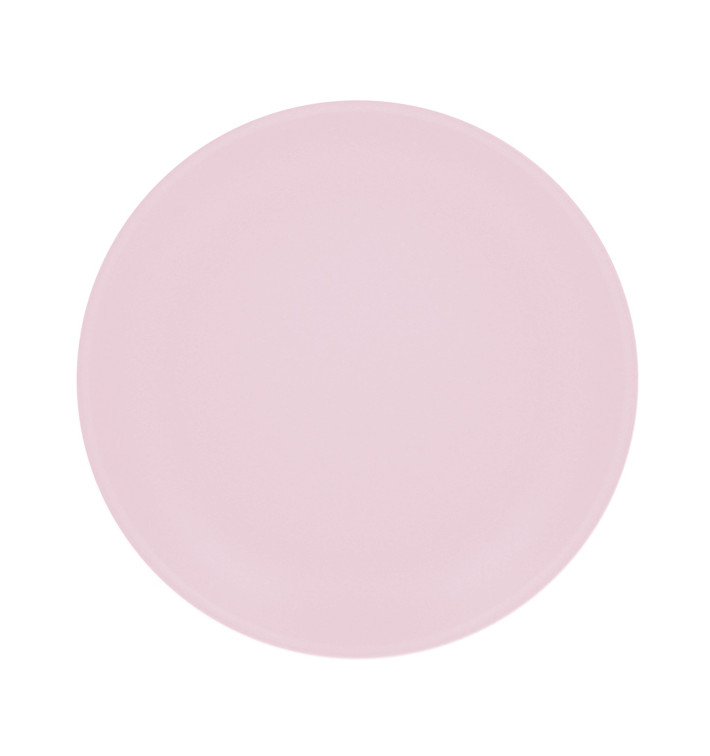 Reusable Plate Durable PP Mineral Pink Ø27,5cm (6 Units) Reusable Plate Durable PP Mineral Pink Ø27,5cm (6 Units)