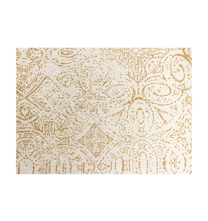 Pre-Cut Paper Tablecloth 1x1m "Mosaic" Cream 40g/m² (400 Units) Pre-Cut Paper Tablecloth 1x1m "Mosaic" Cream 40g/m² (400 Units)