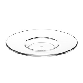 Reusable Plastic Plate SAN for Cup “Espresso” Transparent 80ml (6 Units)