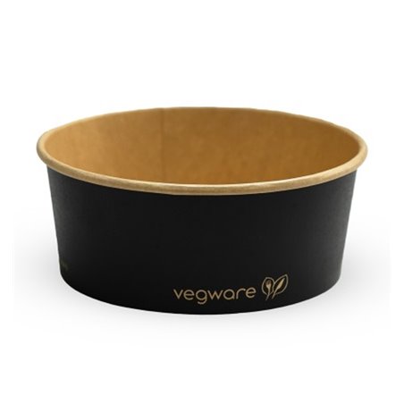 Tarrina de cartón negra Ø15 cm