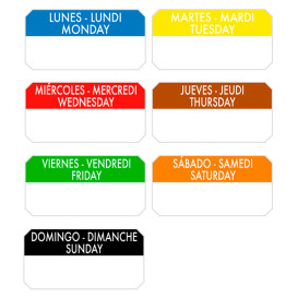 Self-Adhesive Rectangular Roll "Sunday" 5x2,5cm (1.000 Units)