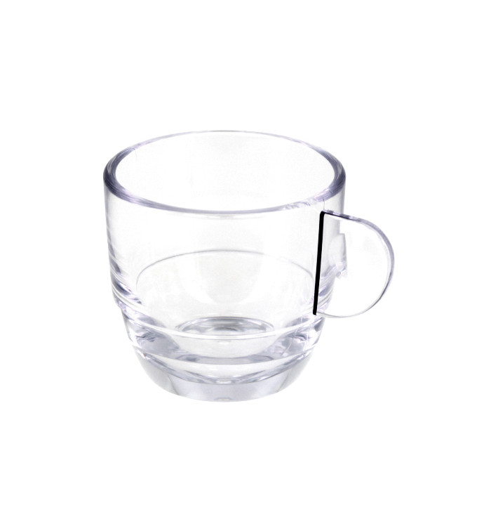 Reusable Plastic Cup SAN “Espresso” Transparent 80ml (36 Units)