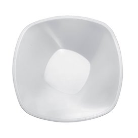 Plastic Bowl PP "Square" White 1250ml Ø21cml (60 Units)