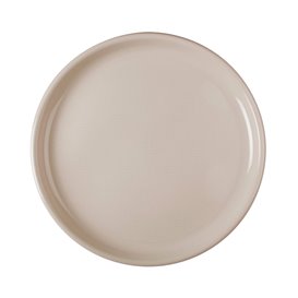 Plastic Plate for Pizza Beige "Round" PP Ø35 cm (12 Units) 