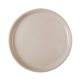 Plastic Plate for Pizza Beige "Round" PP Ø35 cm (144 Units)