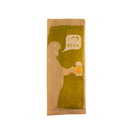 Paper Cutlery Envelopes with Napkin "I Love Beer" (1000 Units)