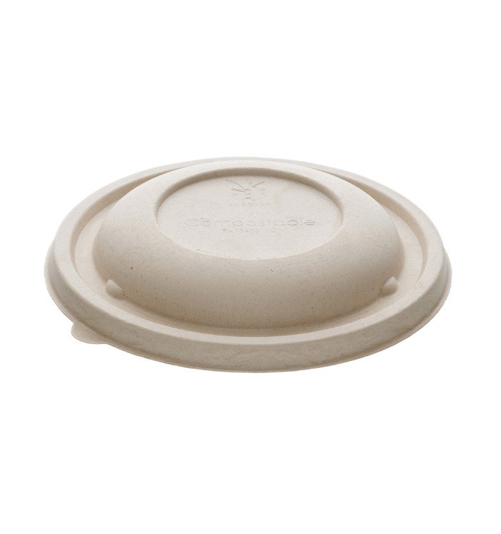 Sugarcane Lid for Bowl Ø21x2cm (75 Units) Sugarcane Lid for Bowl Ø21x2cm (75 Units)