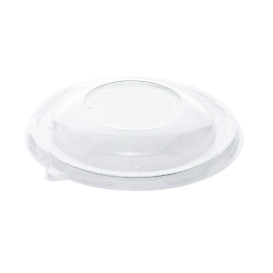 Plastic Lid rPET Crystal for Bowl Ø14x2cm (50 Units) 