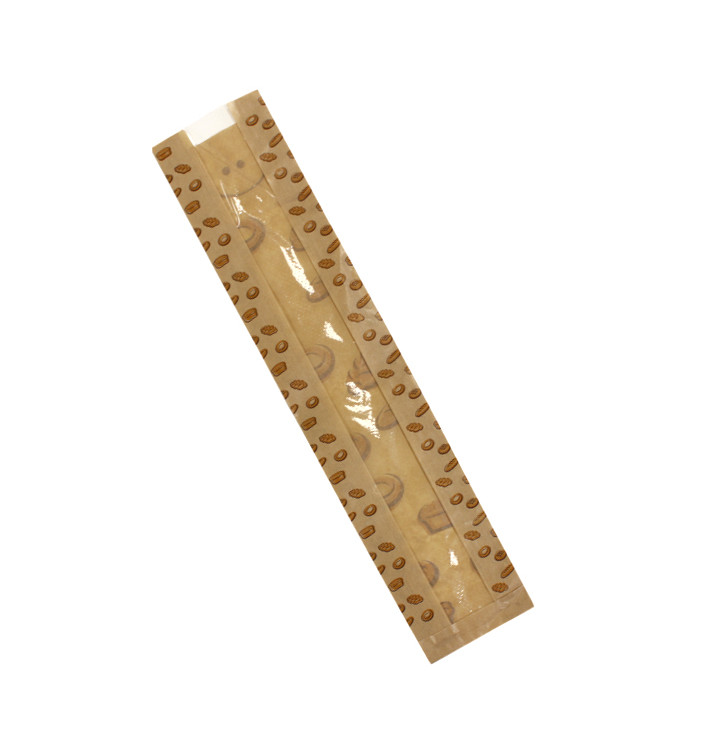Paper Food Bag "Panes" 9+5x50cm (125 Units) Paper Food Bag "Panes" 9+5x50cm (125 Units)